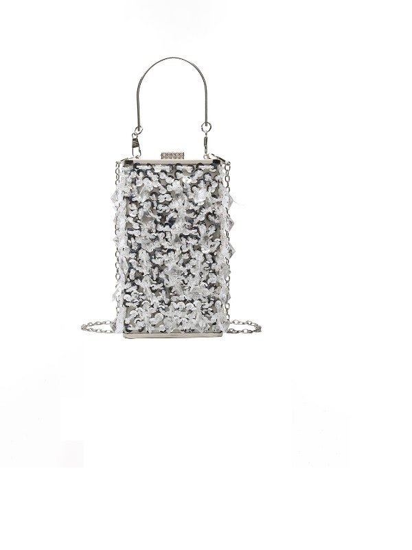 Retro Style Party Sequined Chain Shoulder Bags Mssza