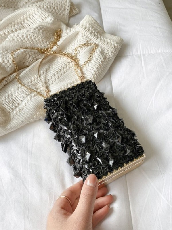 Retro Style Party Sequined Chain Shoulder Bags Mssza
