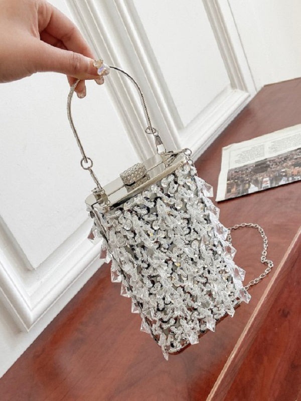 Retro Style Party Sequined Chain Shoulder Bags Mssza
