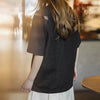 Retro Style Thunderbird Print Heavyweight Embroidered Short Sleeve T-Shirt Mssza