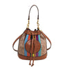 Retro Versatile Classic Contrasting Color Niche Bucket Messenger Crossbody Shoulder Bag Mssza