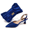 Rhinestone-Embellished Party High Heels for Special Occasions Shoes With Matching Handbag Mssza