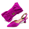 Rhinestone-Embellished Party High Heels for Special Occasions Shoes With Matching Handbag Mssza