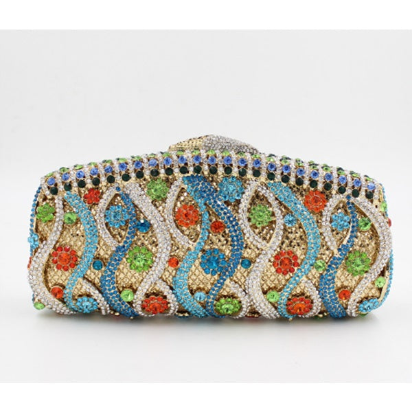 Rhinestones Wedding Crystal Clutch Mssza