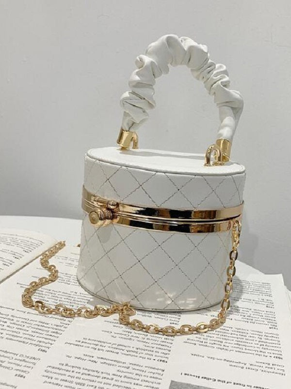 Rhombus Plaid Chain Handbags Mssza