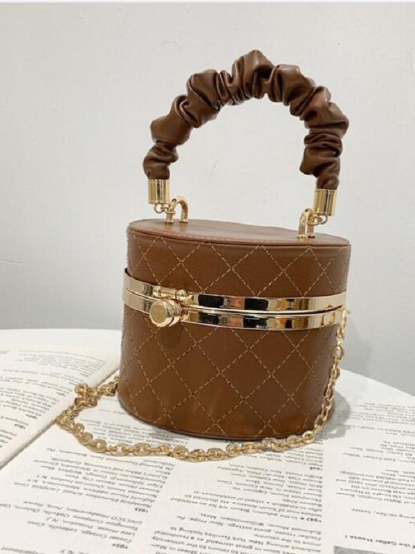 Rhombus Plaid Chain Handbags Mssza