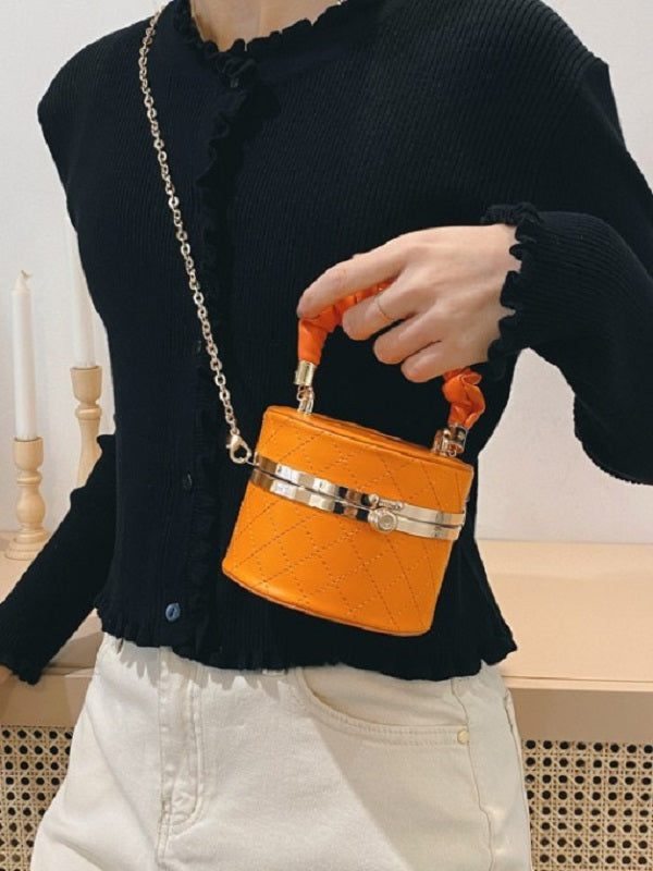 Rhombus Plaid Chain Handbags Mssza