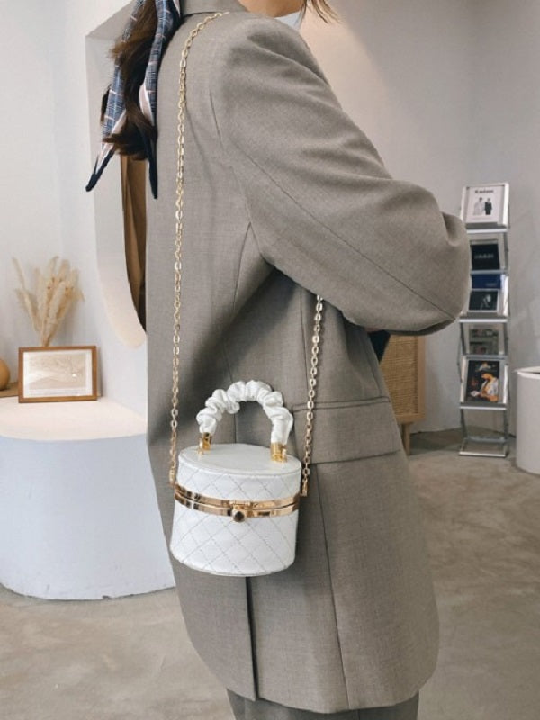 Rhombus Plaid Chain Handbags Mssza