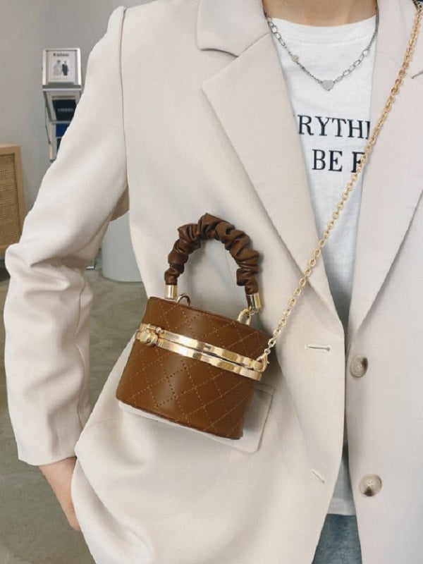 Rhombus Plaid Chain Handbags Mssza