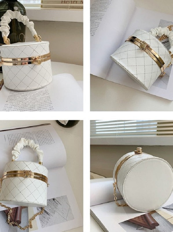 Rhombus Plaid Chain Handbags Mssza