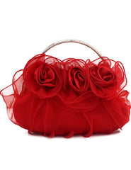 Romantic Lace Flower Bridal Purse Mssza