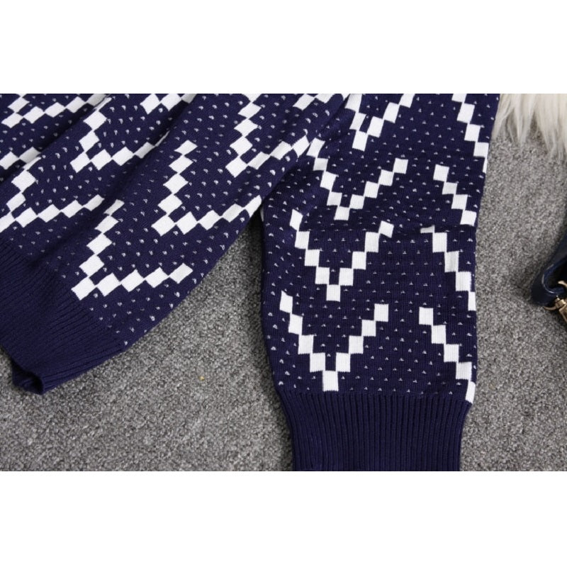 Round Neck Loose Sweater And Wide-leg Pants Mssza