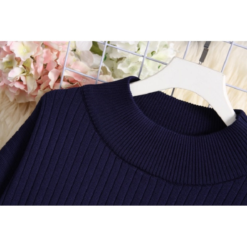 Round Neck Loose Sweater And Wide-leg Pants Mssza