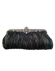 Ruffles Chains Silk Wedding Handbag Mssza