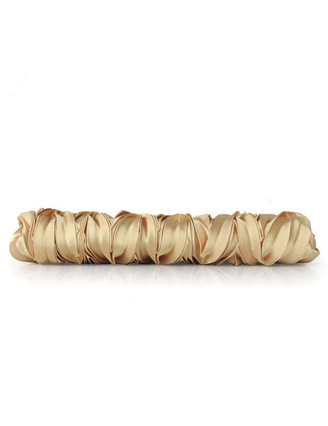 Ruffles Chains Silk Wedding Handbag Mssza