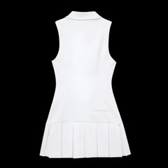 Box Pleated Casual Short Dress Mssaz Desses