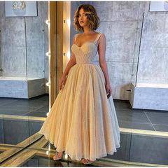Spaghetti Straps Shinny Sequins Evening Party Dress Mssaz Desses