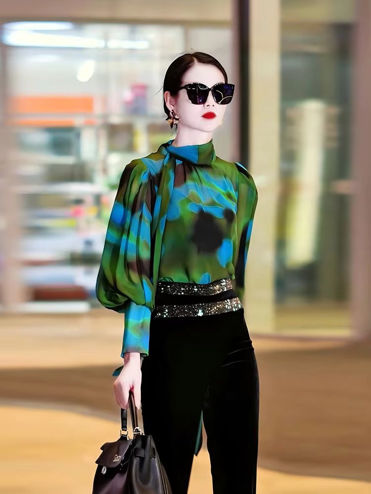 Luxury High-end Feeling Unique and Chic Super Beautiful Shirt Mssza