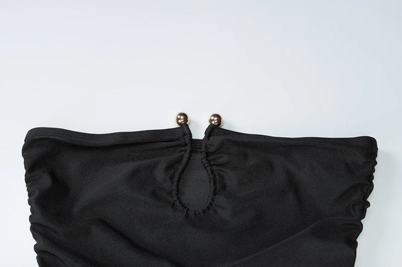 Off-shoulder Black Maxi Dress Mssaz Desses