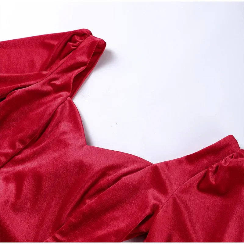 Velvet Strapless Mini Dress Off Shoulder Party Outfit Mssaz Desses