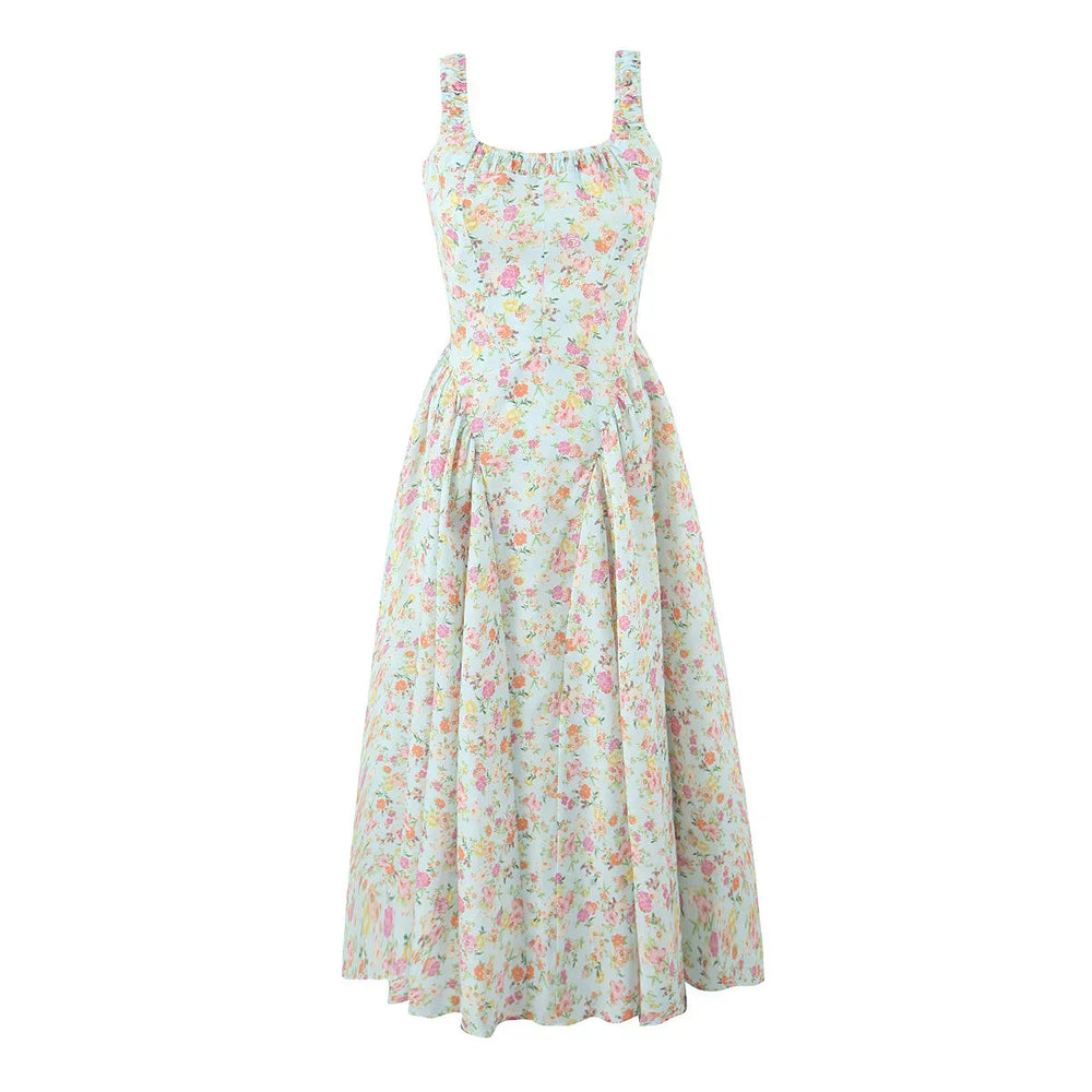 Floral Midi Dress Mssaz Desses
