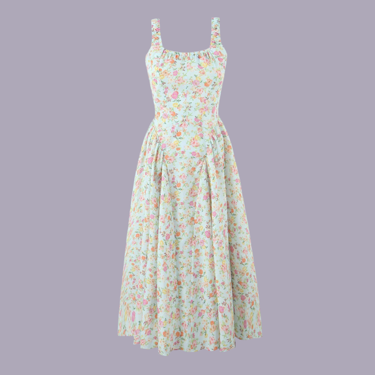 Floral Midi Dress Mssaz Desses