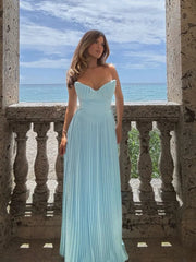 Pleated Maxi Dress Mssaz Desses
