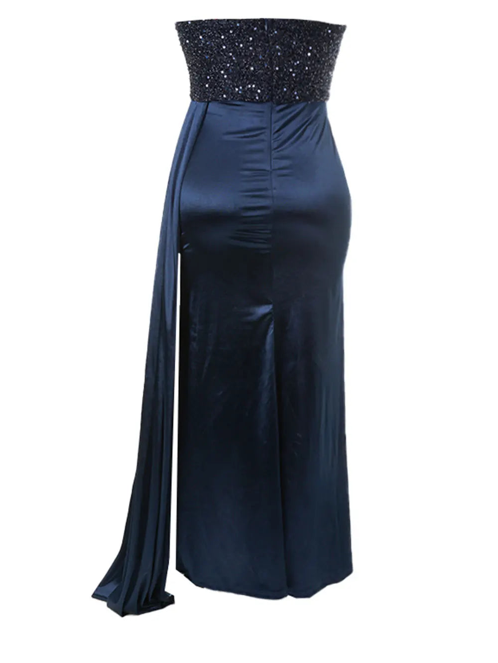 Glitter Patchwork Ankle Length Dress Mssaz Desses