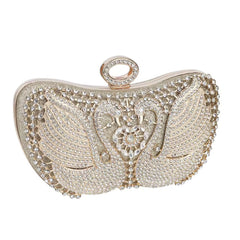 Luxury Inlaid Rhinestones Shiny Pocket Clutch Mssza