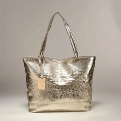 Crocodile Large Capacity PU Leather lady Tote Handbags Mssza