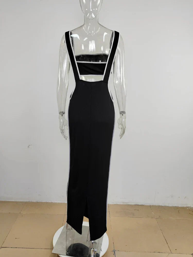 Slash Neck Hollow Design Two-Piece Dress Mssaz Desses