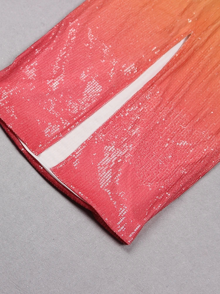 Sequin Ombre Midi Dress Mssaz Desses