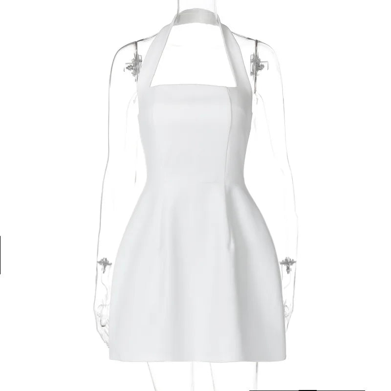 Halter Neck Mini Dress Mssaz Desses