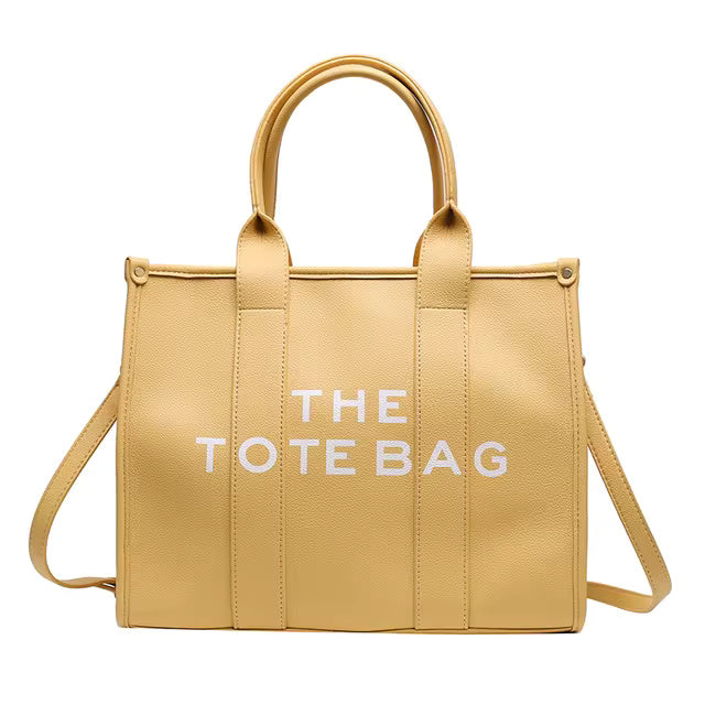 Luxury Soft PU Leather Designer Tote Bag Mssza