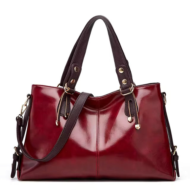 Soft Leather Large Capacity Tote Bag Mssza