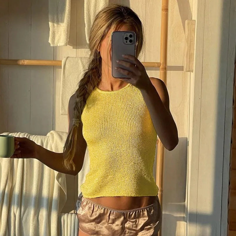 Solid Knit Top And Mini Skirt 2 Pcs Suit Mssaz Desses