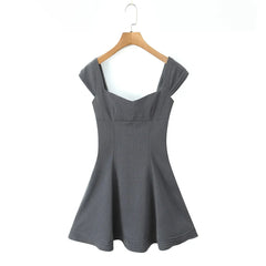 Cross Lacing up Back Mini Dress Mssaz Desses