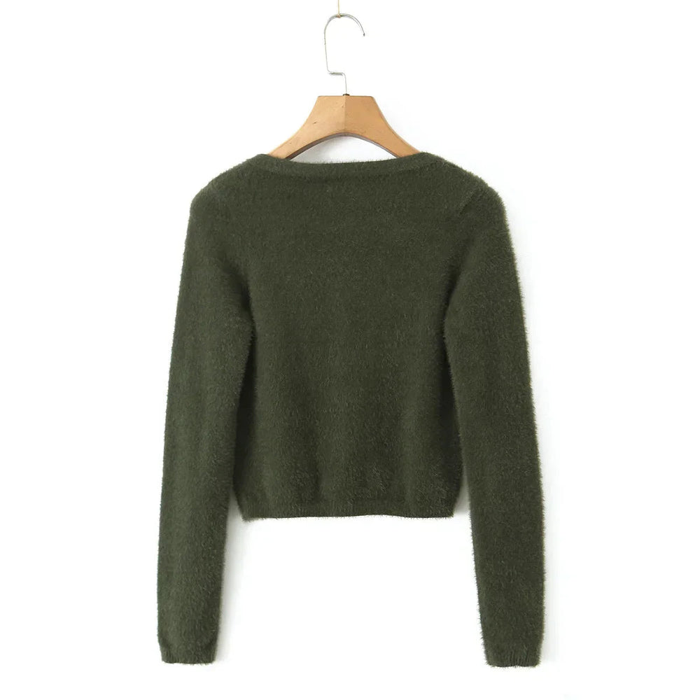 Knitted Cardigan With Camisole Dress Two-piece Set Mssaz Desses
