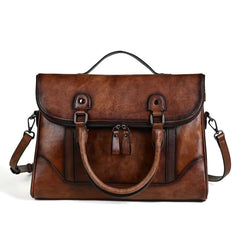 Genuine Leather Vintage Crossbody Handbag Mssza