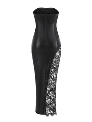 Patchwork Evening Party Dress Mssaz Desses
