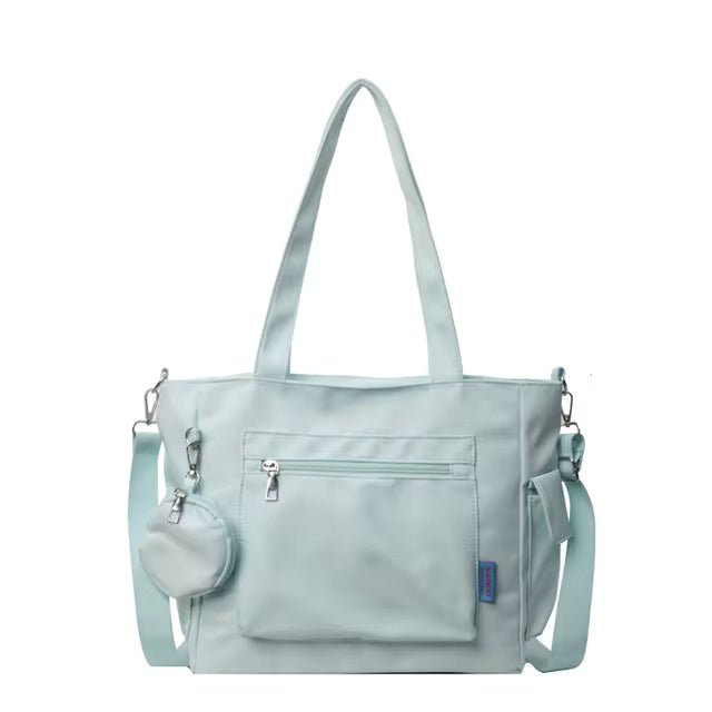 Lazy Style Canvas Composite Large Capacity Commuter Tote Bag Mssza