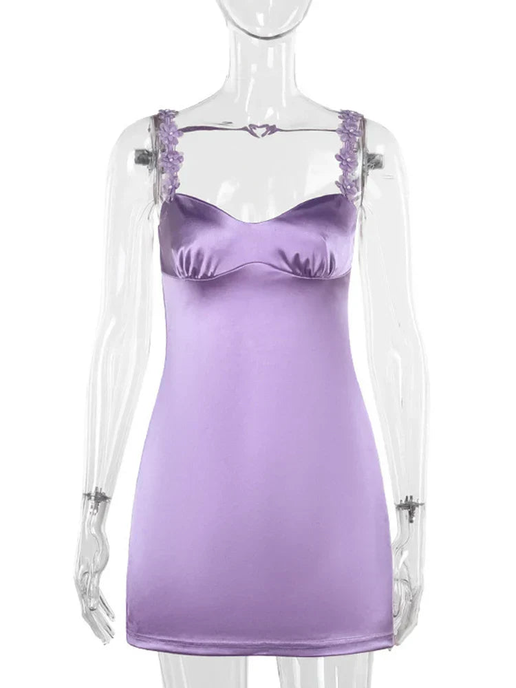 Spaghetti Strap Mini Dress Backless Bodycon Party Wear Mssaz Desses