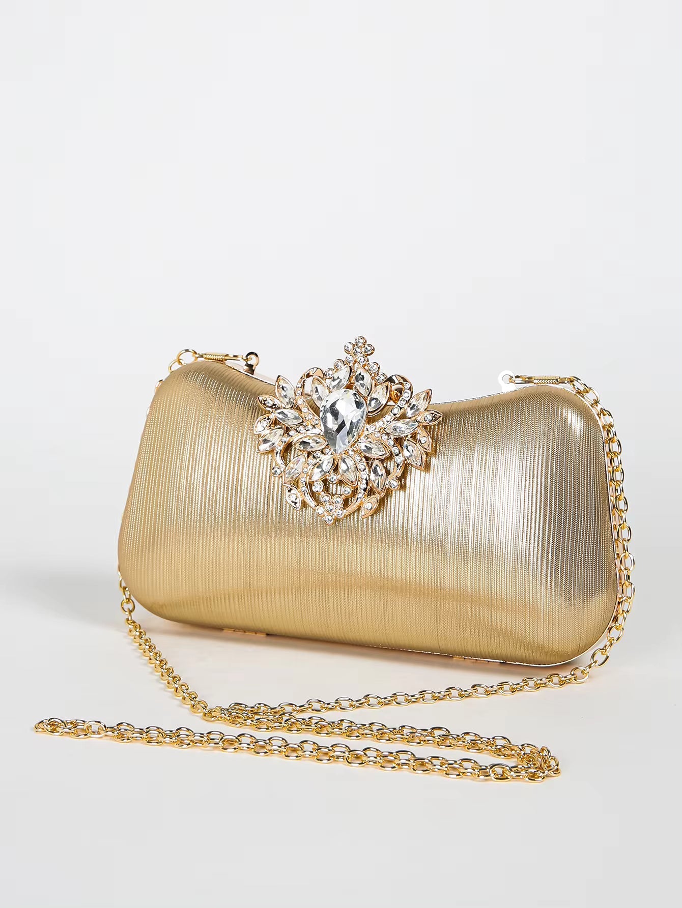Elegant  Luxury Rhinestone Exquisite Small Boxy Clutch Mssza