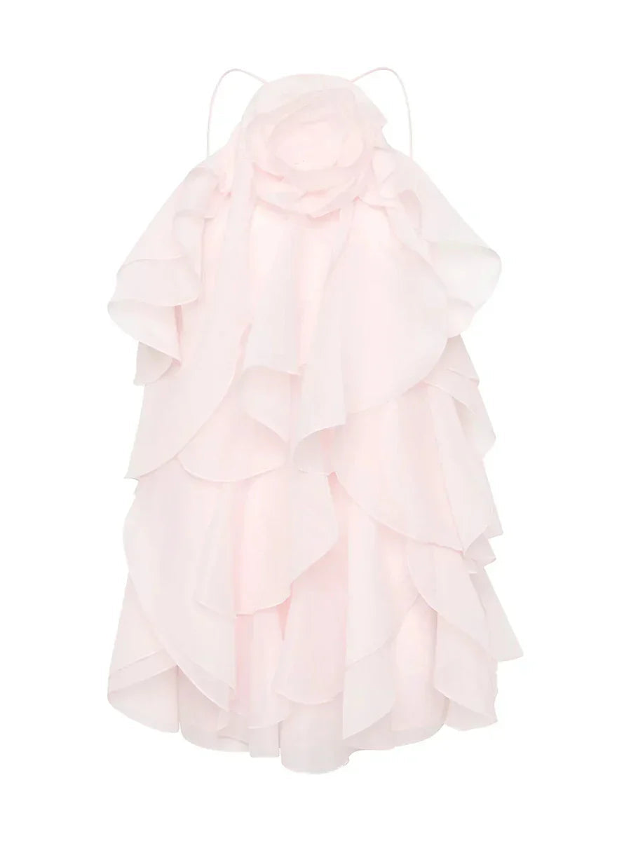 Solid Spliced Appliques Loose Mini Dress Mssaz Desses