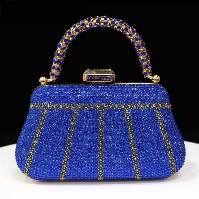 Three-Dimensional Rhinestone Embellished Mini Bag Mssza