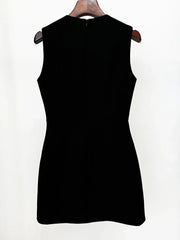 Diamond Sequin High Waist Mini Dress Mssaz Desses