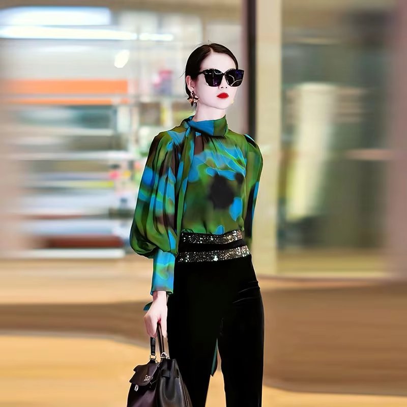Luxury High-end Feeling Unique and Chic Super Beautiful Shirt Mssza