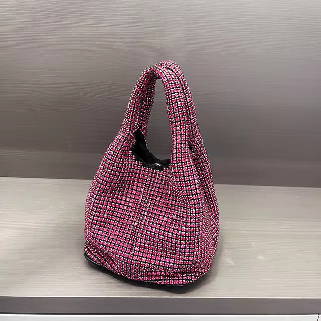 Rhinestone Shiny Crystal Luxury Designer Clutch Bag Mssza