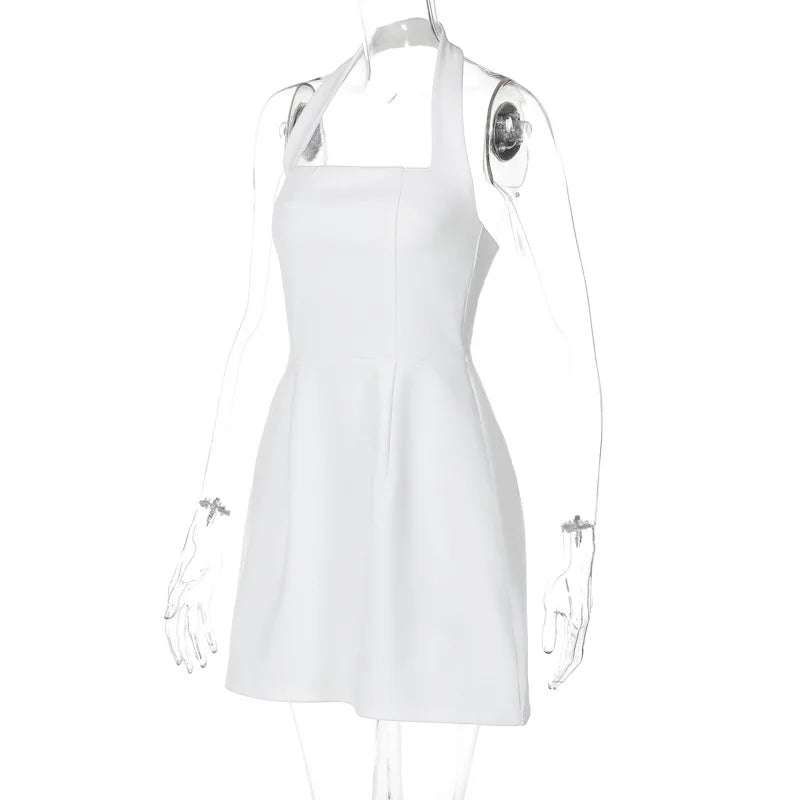 Halter Neck Mini Dress Mssaz Desses