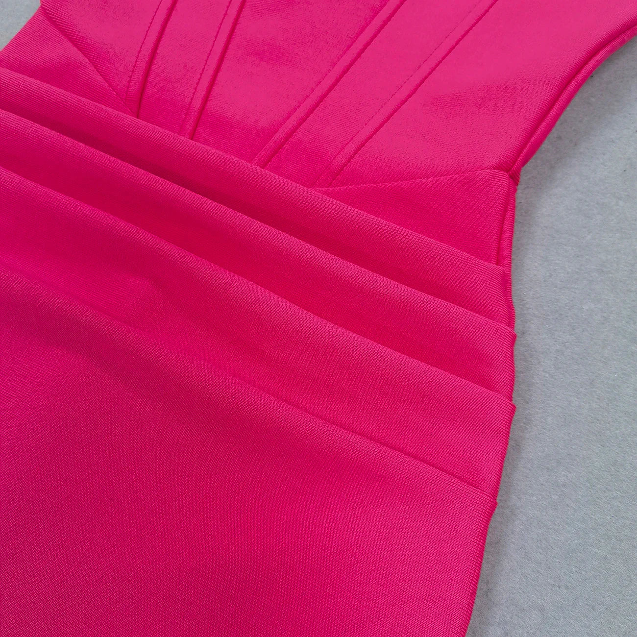 Rose Red Diamond One Shoulder Midi Dress Mssaz Desses